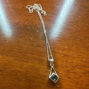 Small Mystic Topaz pendant and chain necklace